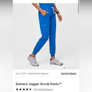 FIGS Zamora jogger scrub pants Size L Royal Blue